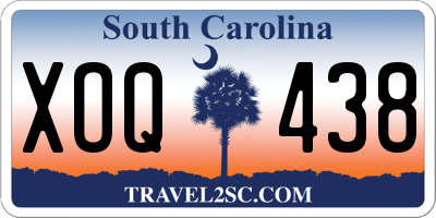SC license plate XOQ438