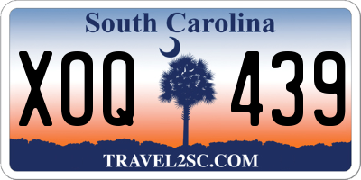 SC license plate XOQ439
