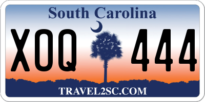 SC license plate XOQ444