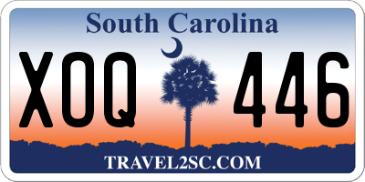 SC license plate XOQ446