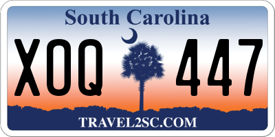 SC license plate XOQ447