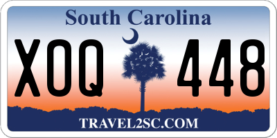 SC license plate XOQ448