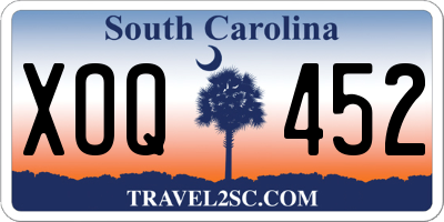 SC license plate XOQ452