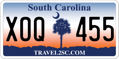 SC license plate XOQ455