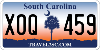 SC license plate XOQ459