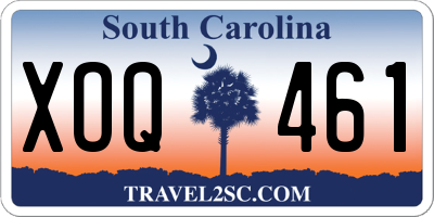 SC license plate XOQ461