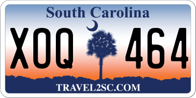 SC license plate XOQ464