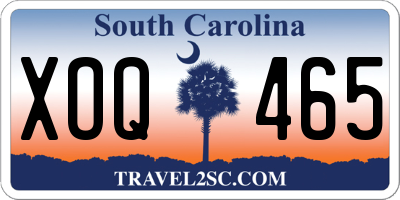 SC license plate XOQ465
