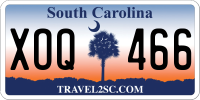 SC license plate XOQ466