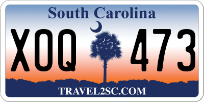 SC license plate XOQ473