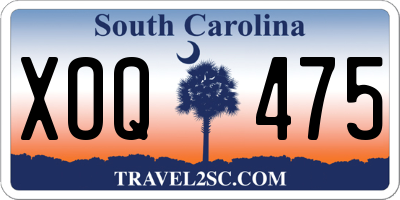 SC license plate XOQ475