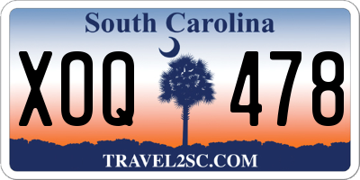 SC license plate XOQ478