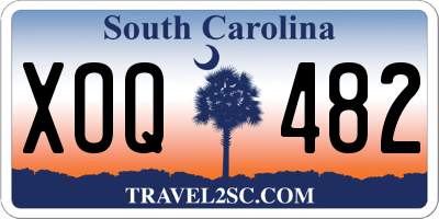 SC license plate XOQ482
