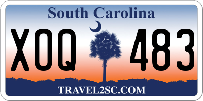 SC license plate XOQ483