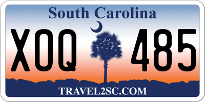 SC license plate XOQ485