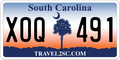 SC license plate XOQ491