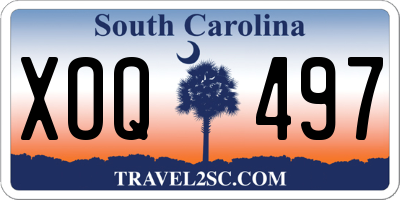 SC license plate XOQ497