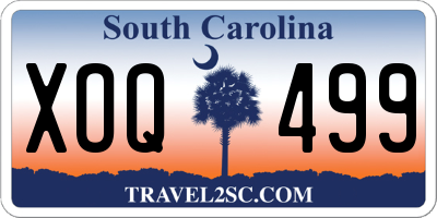 SC license plate XOQ499