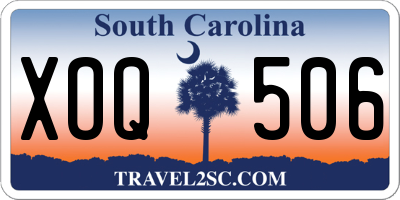 SC license plate XOQ506