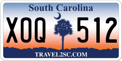 SC license plate XOQ512