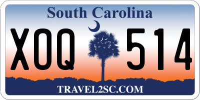 SC license plate XOQ514