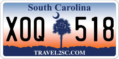 SC license plate XOQ518