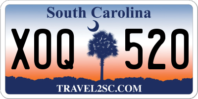 SC license plate XOQ520