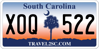 SC license plate XOQ522