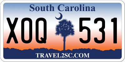 SC license plate XOQ531