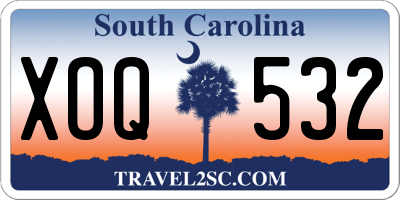 SC license plate XOQ532