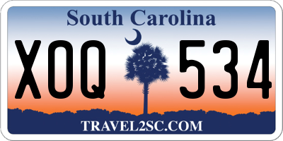 SC license plate XOQ534