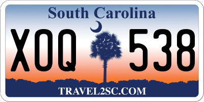 SC license plate XOQ538