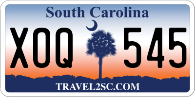SC license plate XOQ545