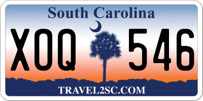 SC license plate XOQ546