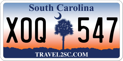 SC license plate XOQ547