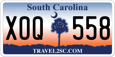 SC license plate XOQ558