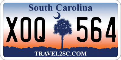 SC license plate XOQ564