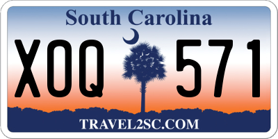 SC license plate XOQ571