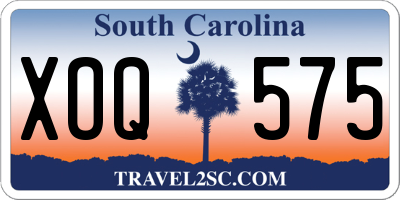 SC license plate XOQ575