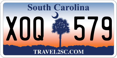 SC license plate XOQ579