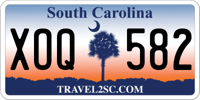 SC license plate XOQ582