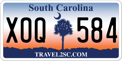 SC license plate XOQ584