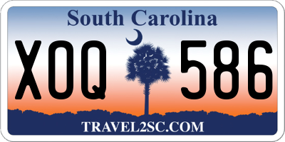 SC license plate XOQ586