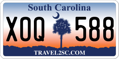 SC license plate XOQ588