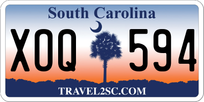 SC license plate XOQ594