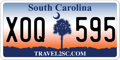 SC license plate XOQ595
