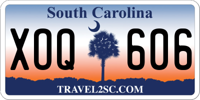 SC license plate XOQ606