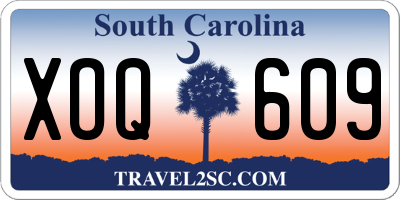 SC license plate XOQ609