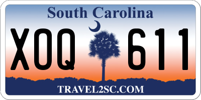 SC license plate XOQ611