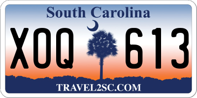 SC license plate XOQ613